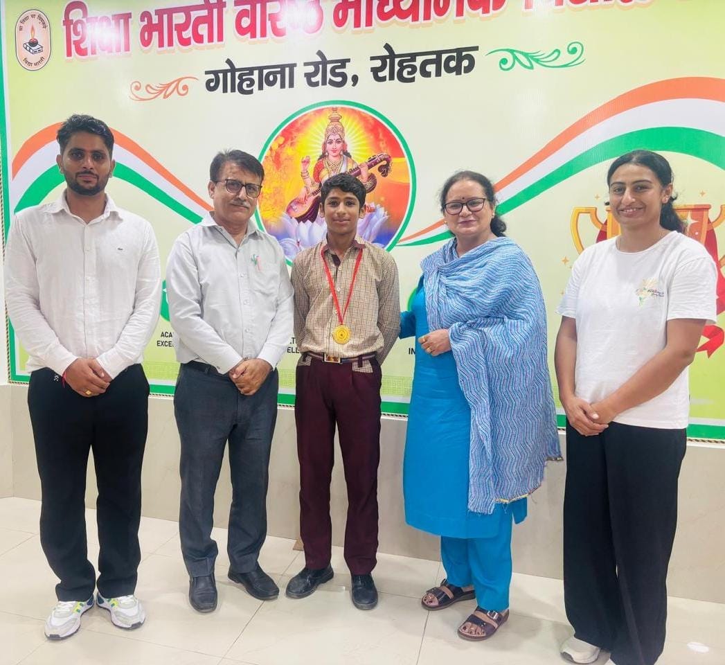 Yash Nandal wins gold at the state-level softball competition.