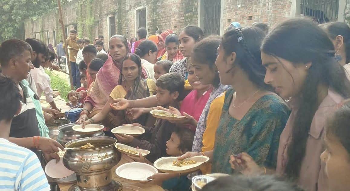 Jagrans and community feasts were held at various places