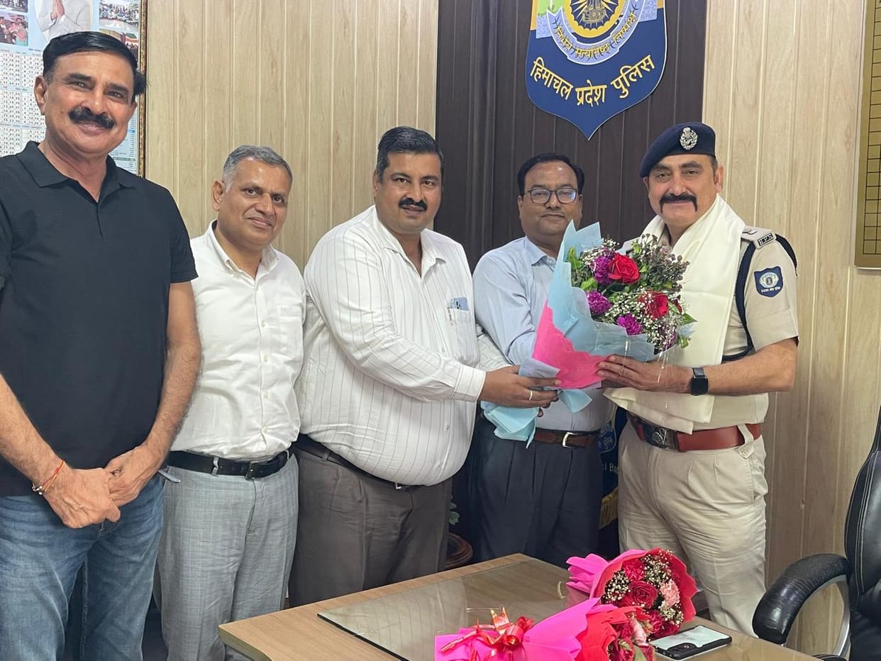 Sanjeev Bhatia takes charge as the new ASP in Baddi.