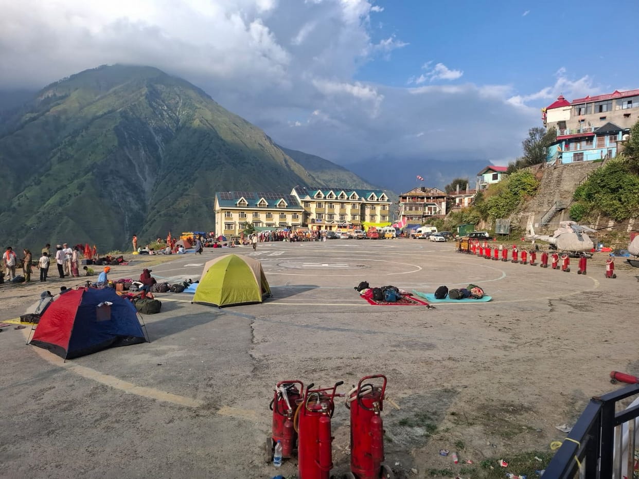 Traffic jam on Bharmour Highway adds to the woes of Manimahesh pilgrims.