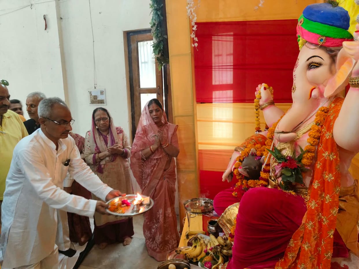 The city resounded with chants of "Ganpati Bappa Morya."
