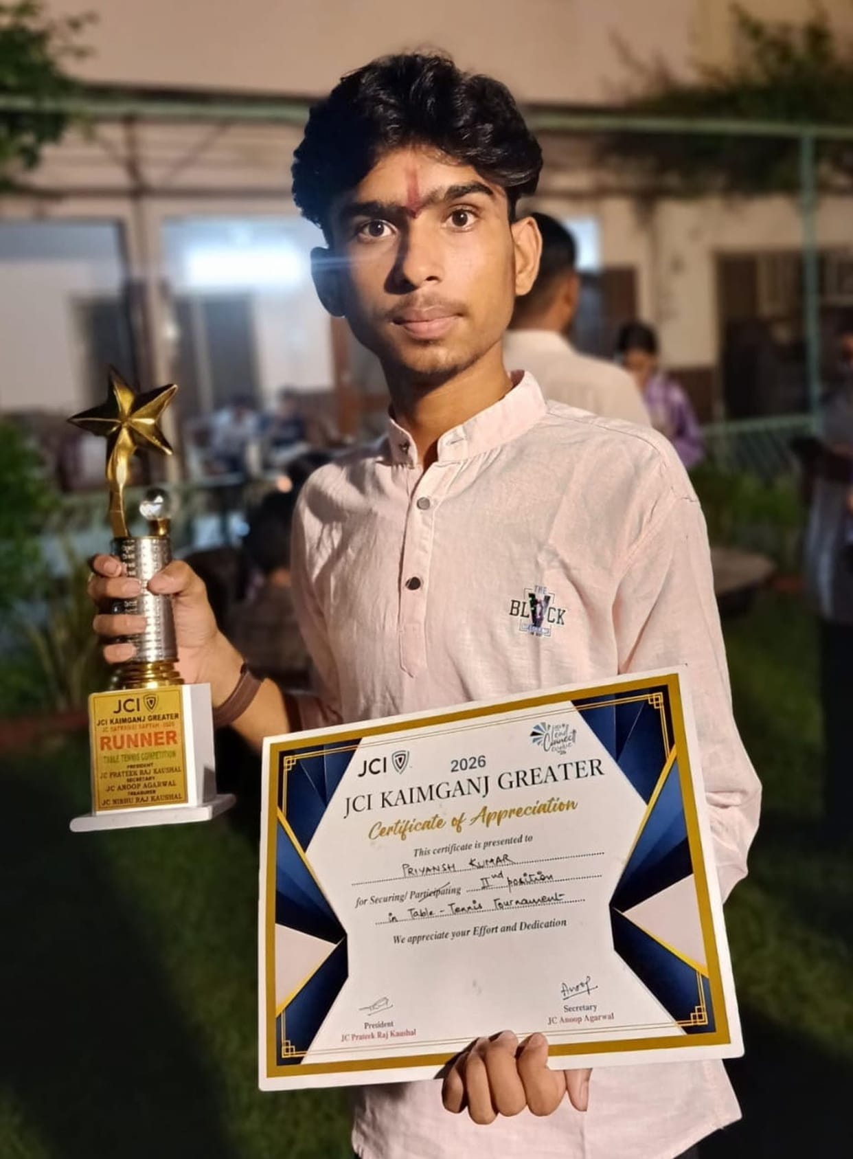 Priyansh wins silver in table tennis, adds to his pride