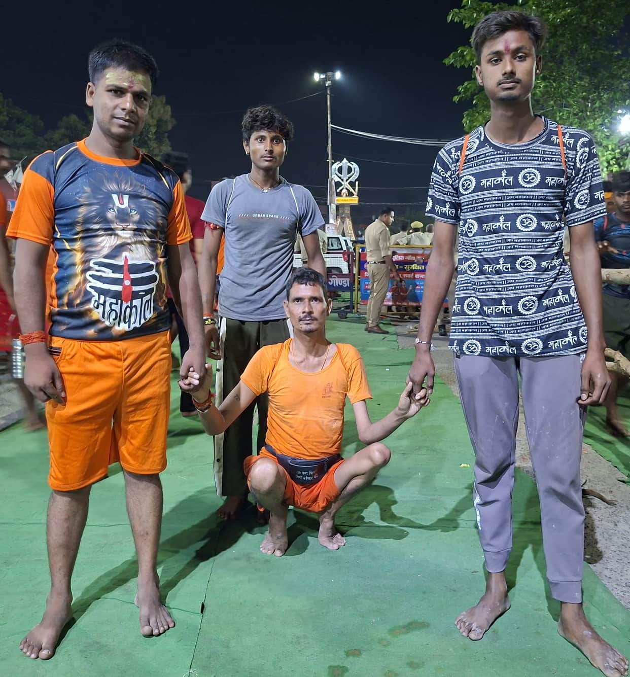 Chants of devotion continued to echo across the ghats and temples