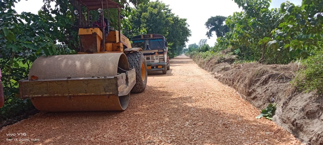 Road widening from Mahuari to Devtaha accelerates, 75% work completed by July