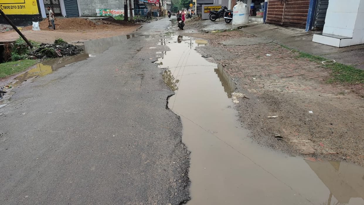 Rain leaves a web of potholes on the roads, responsible exposed