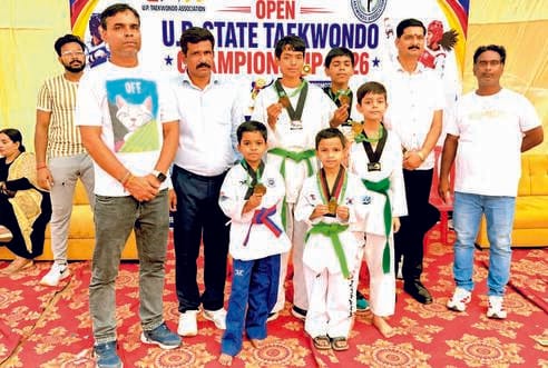 Lucknow won five gold medals in the state Taekwondo championship.
