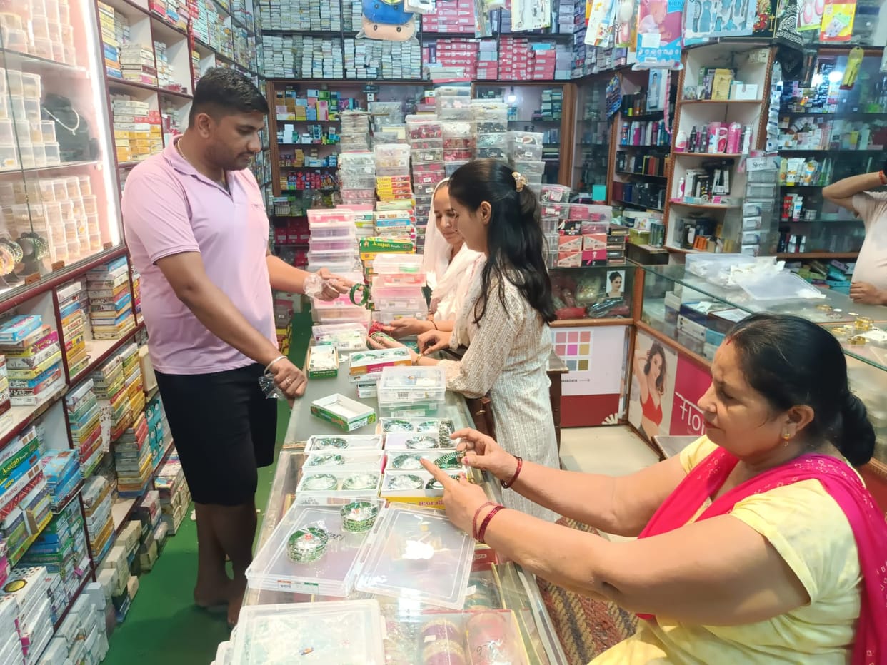 Women indulge in shopping on Hartalika Teej