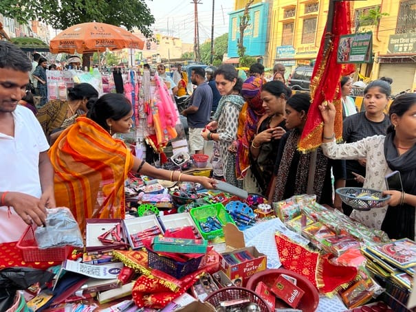 The women purchased items for personal adornment.
