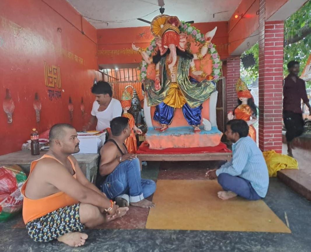 Bappa enshrined in pandals on Ganesh Chaturthi.