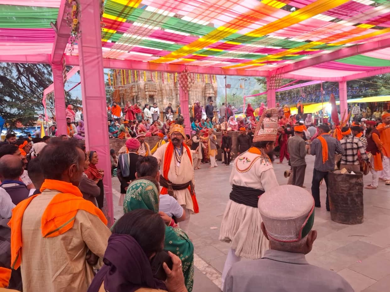 Performed the Nati dance after seeking blessings from Bharmani Mata.