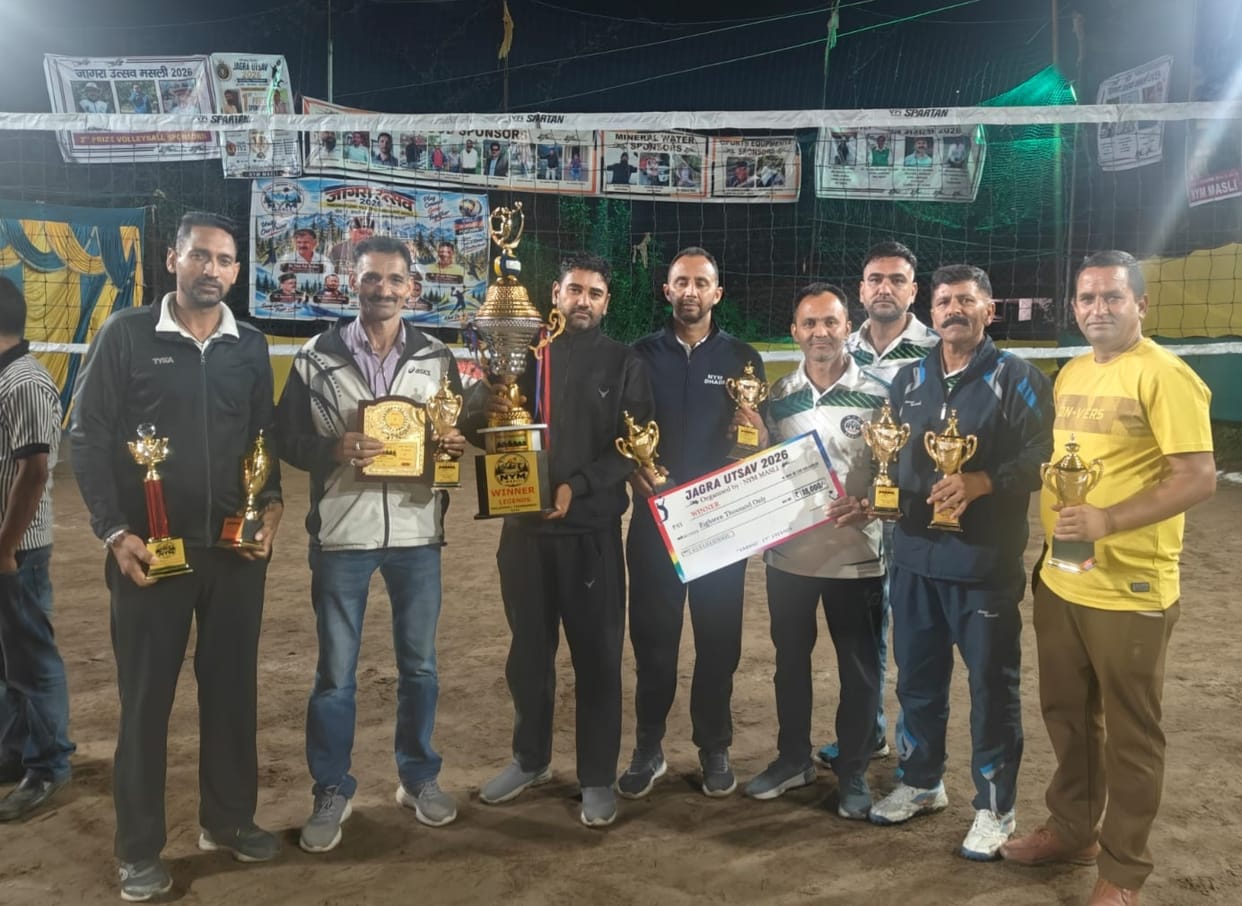 Dhadi Legends won the volleyball tournament.