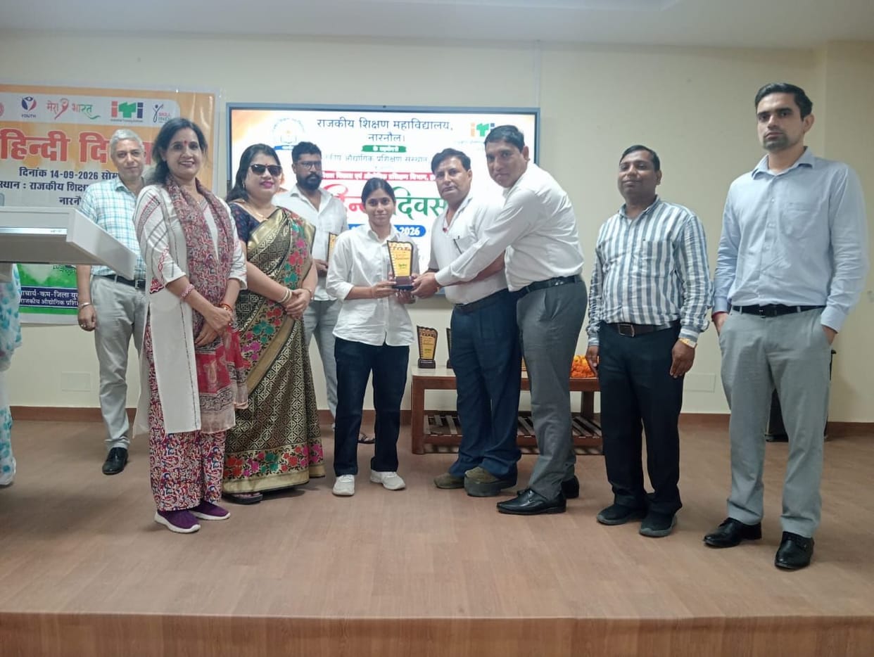 Dimple stood first in the essay competition, and Manju stood first in the speech contest.