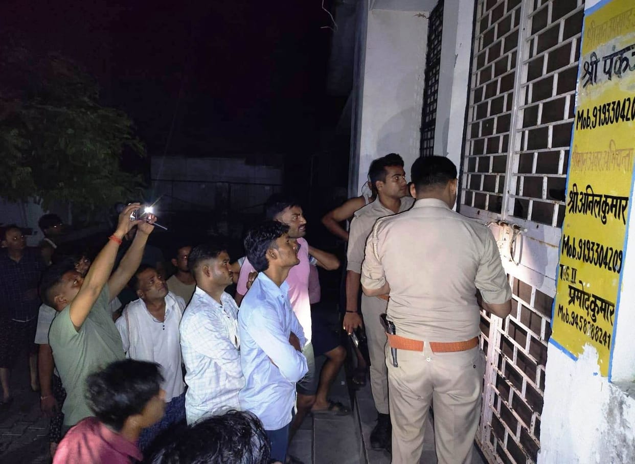 Villagers frustrated by power cuts created a ruckus.