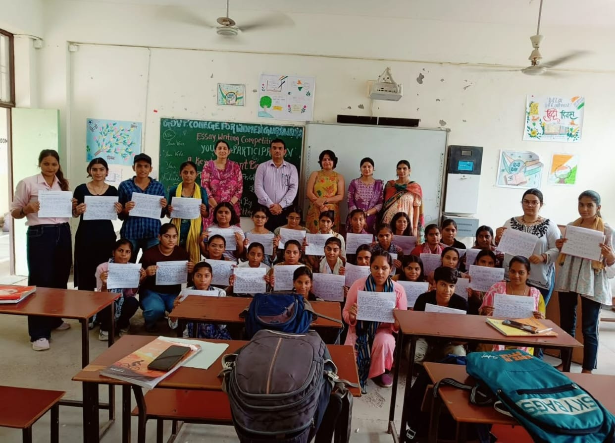 Pooja wins first place in essay writing competition.