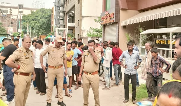 Labourer attending birthday party has throat slit and is murdered.