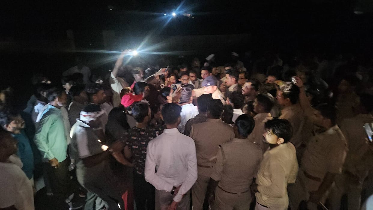 Youth injured in beating dies; family blocks highway.