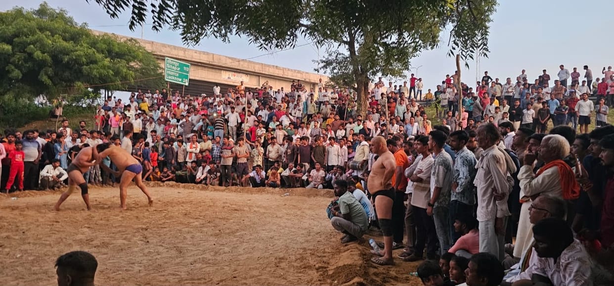 Wrestling arena decked up for Hartalika Teej Rampal and Rammurti crowned Dangal Kesari
