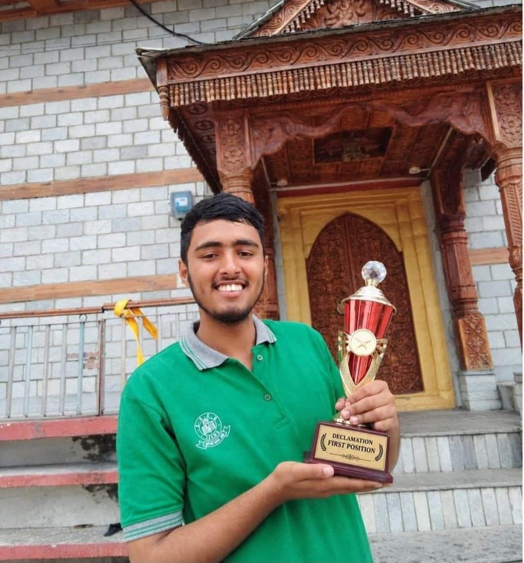 Piyush has been selected for the district-level speech competition