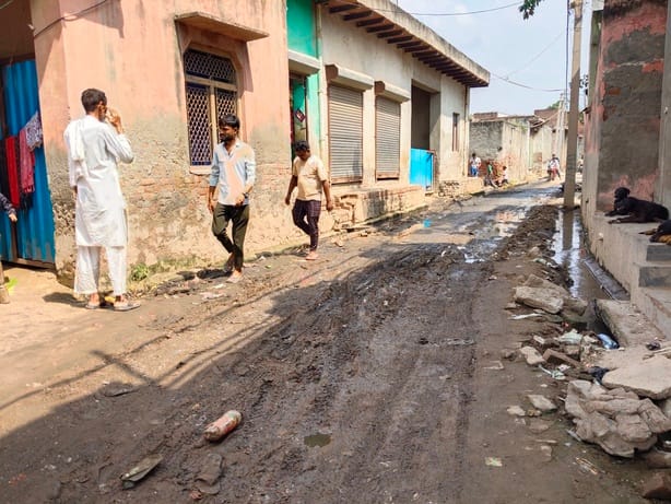 Residents of Nagla Jahanu village troubled by filth.