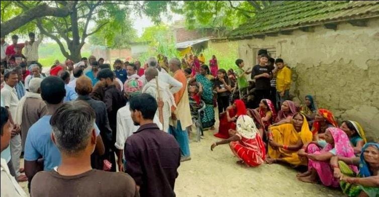 Dispute over burying a body on pond land; village council meeting held.