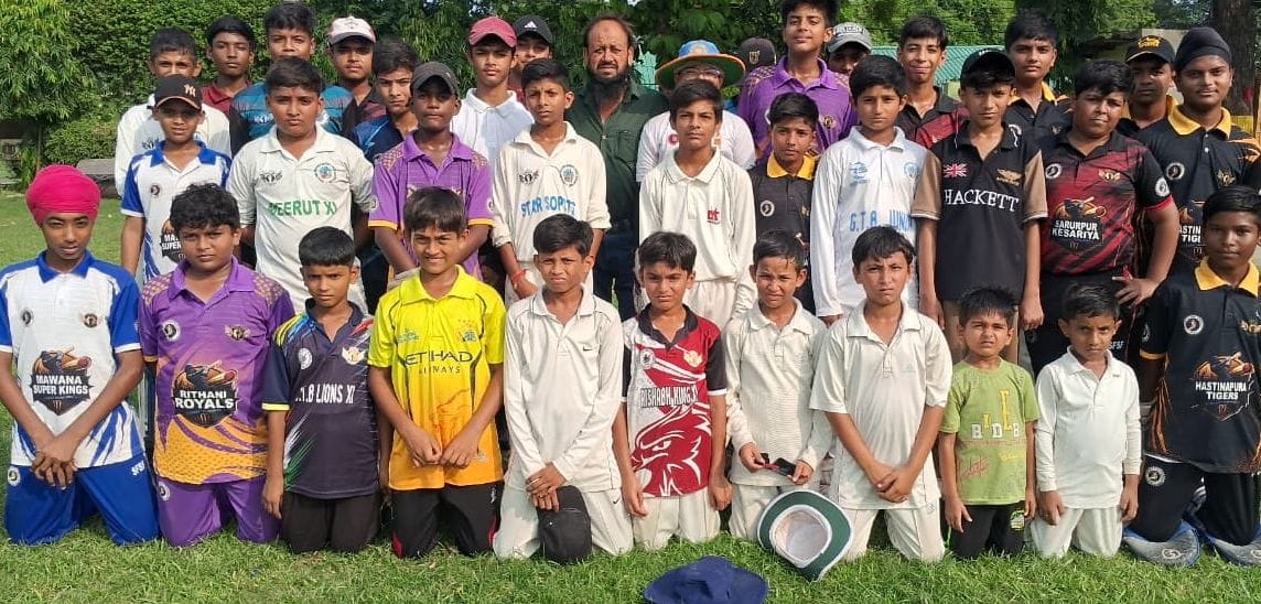 JMS World School team won the cricket match by two runs.