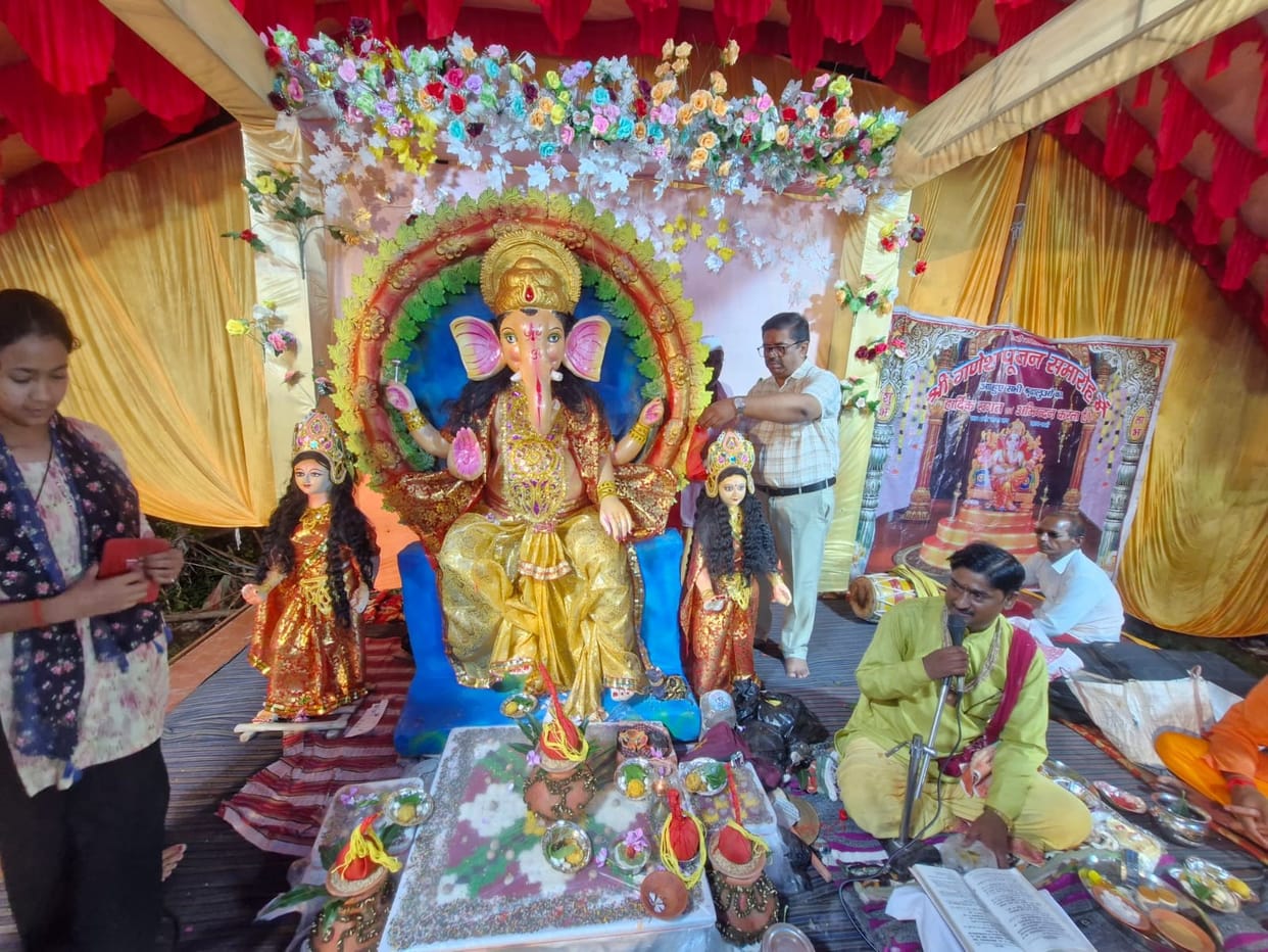 The streets and neighborhoods echoed with "Ganpati Bappa Morya."
