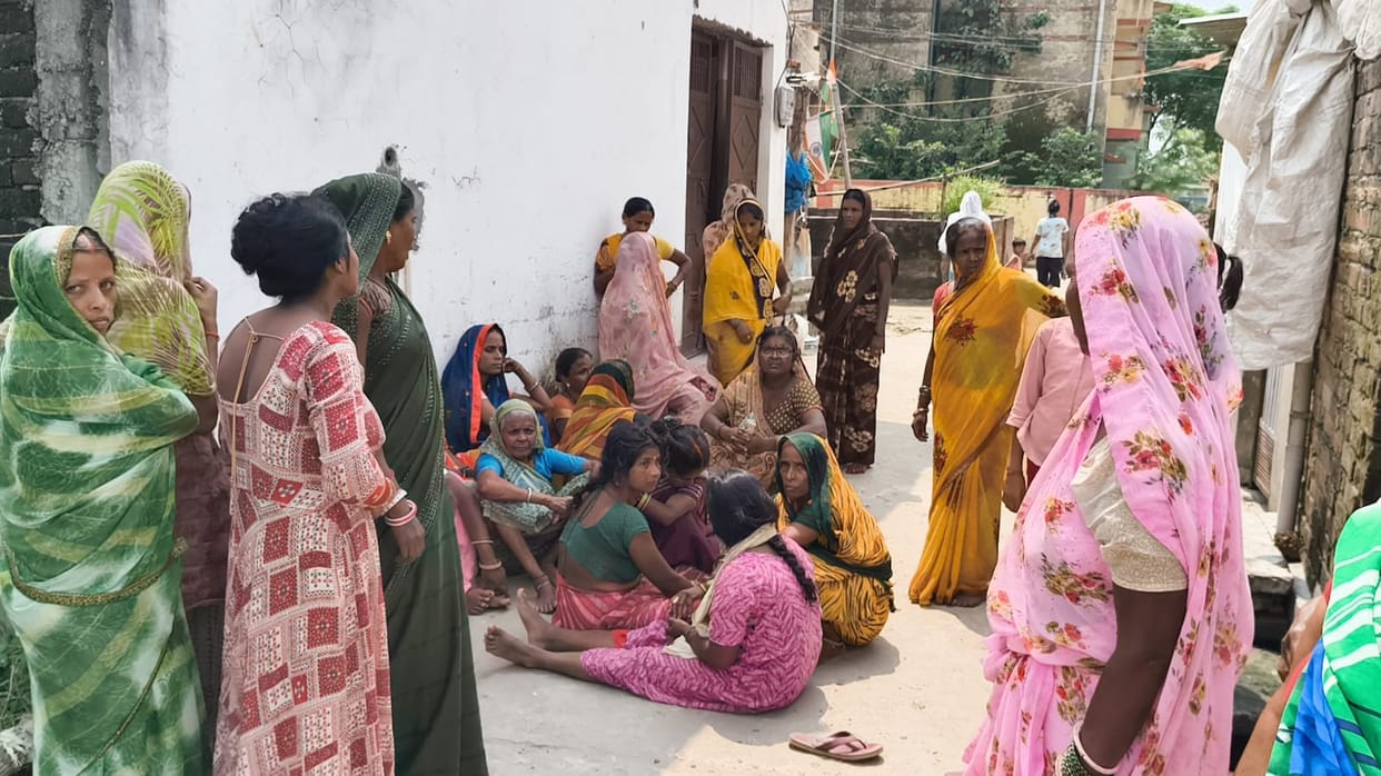 Silence descends on Gandhinagar ward following the deaths of two friends.