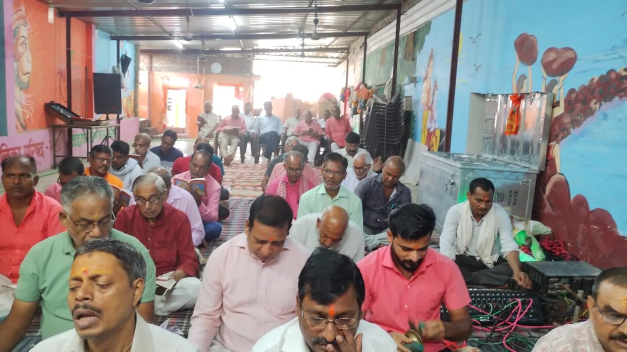 Musical Sundarkand recitation organized at Shri Hanuman Garhi Temple on Rishi Panchami.
