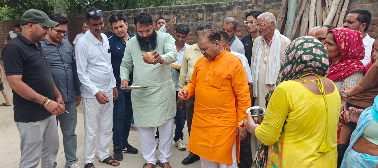 Launch of development projects worth 35 lakh in Parashuram Colony