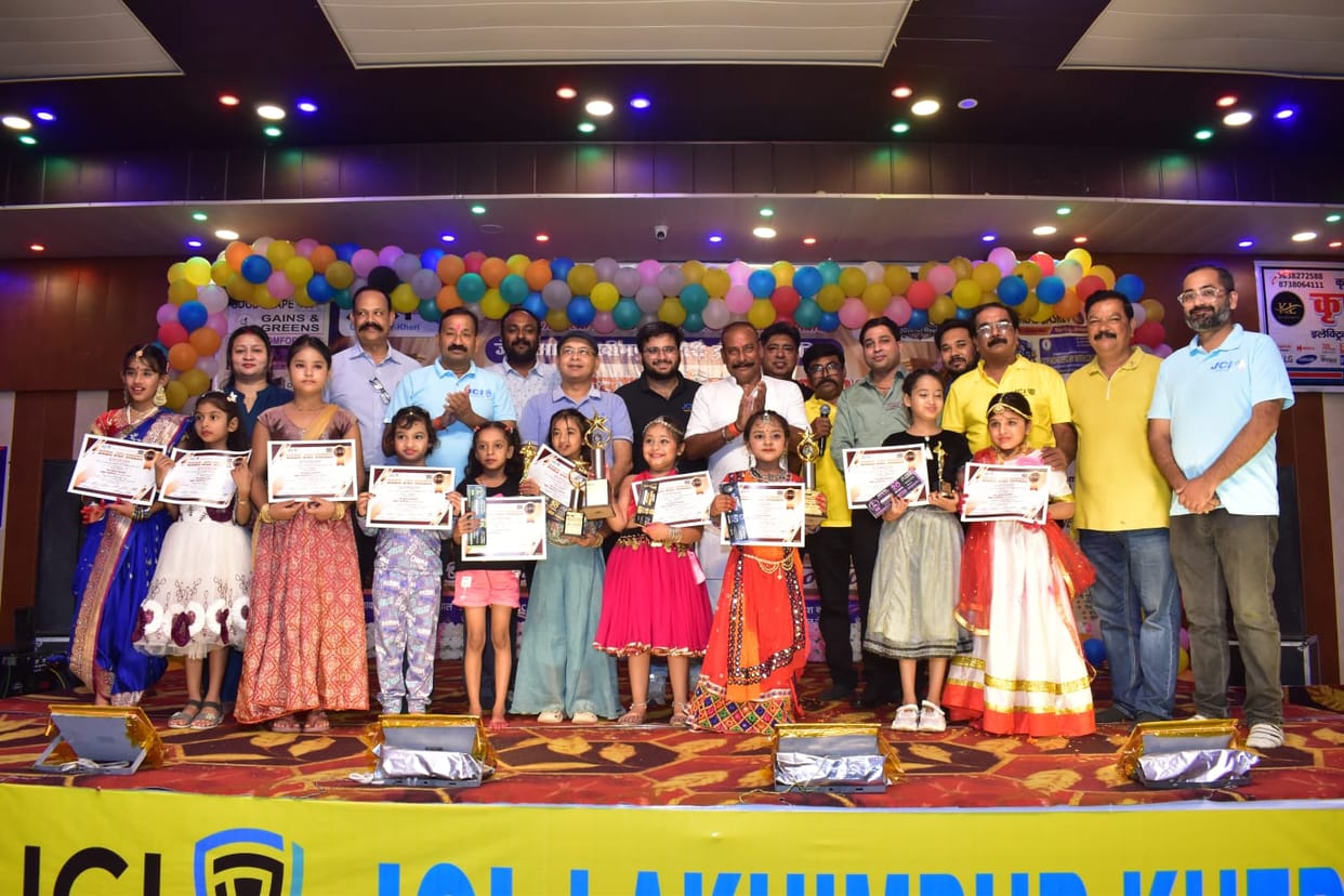 The stage was decorated with dance moves, four were crowned winners
