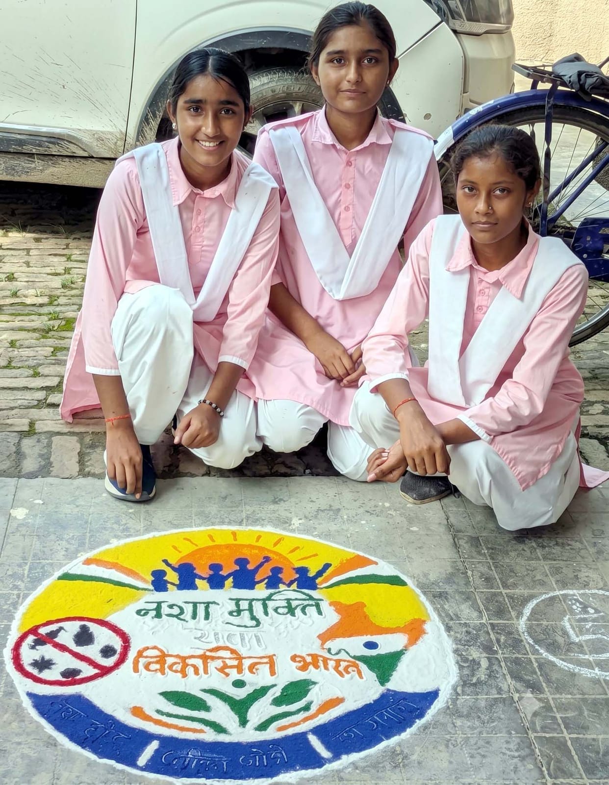 Students showcased their creativity in the 'Drug-Free Youth for a Developed India' initiative
