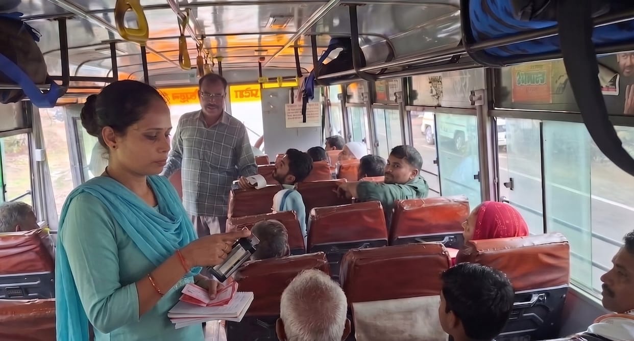 Riding high on spirit in uniform, women outshine male conductors.