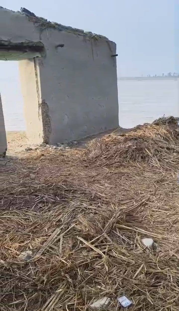 Sharda River erosion threatens homes, four submerged in river