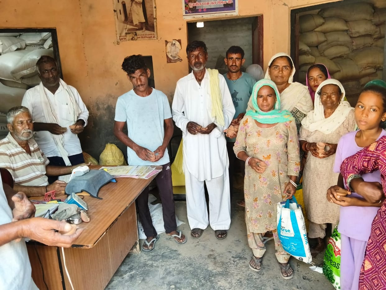 The lamps were provided free of cost, but arranging the oil to light them has become a source of trouble for ration card holders