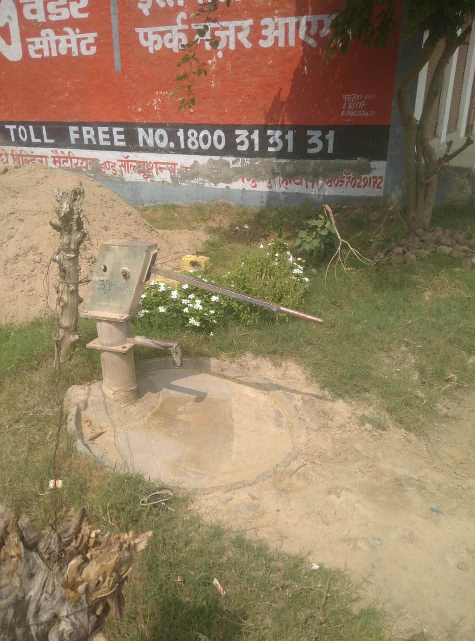 Hand pump declared operational on paper without being repaired.