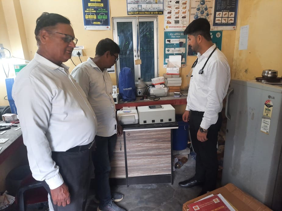 Urban Primary Health Centre equipped with TB testing facilities.
