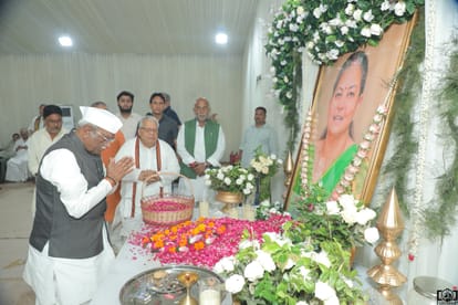पूर्व राज्यपाल श्रद्धेय कलराज मिश्रा  की धर्मपत्नी के निधन पर आज राजस्थान के महामहिम राज्यपाल ह
