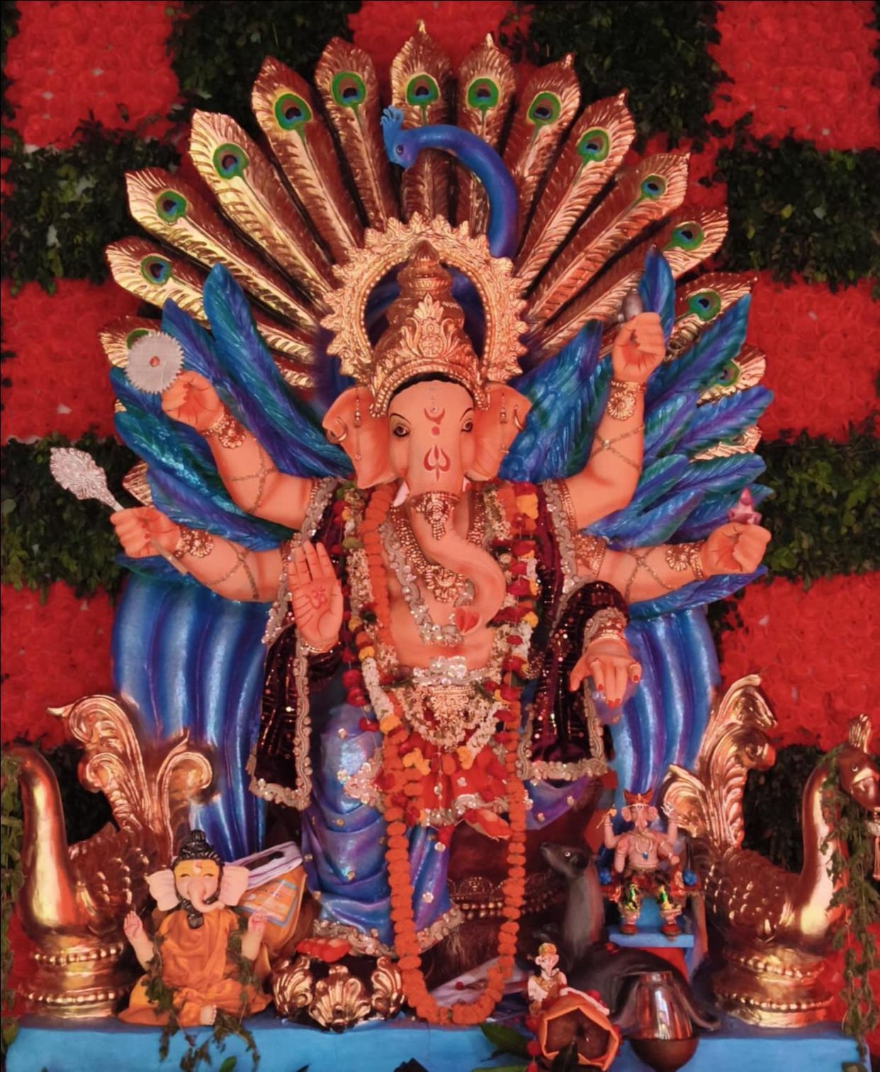 The bringer of happiness, the remover of sorrows, the destroyer of talks, the source of pure love, the joy of grace..
