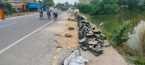 The drain started crumbling just a few months after its construction.