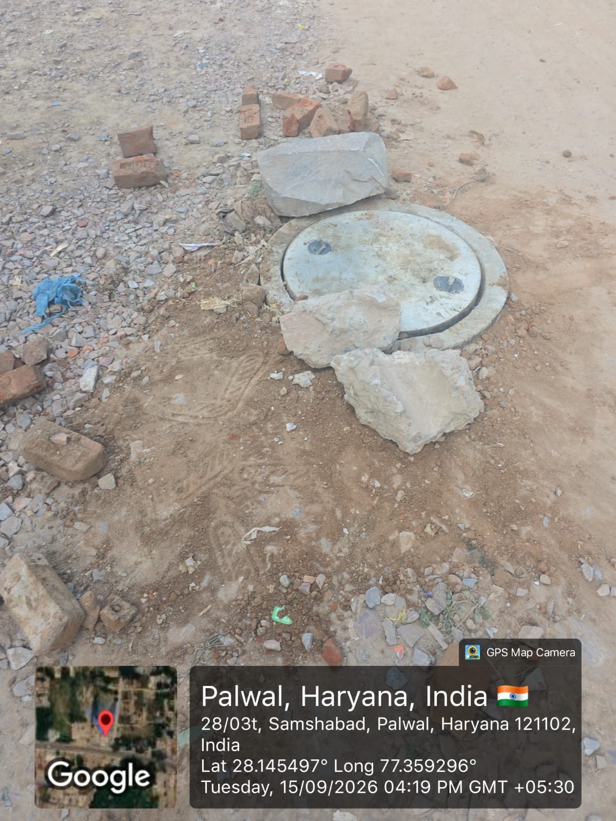 Manhole sealed following girl's death.