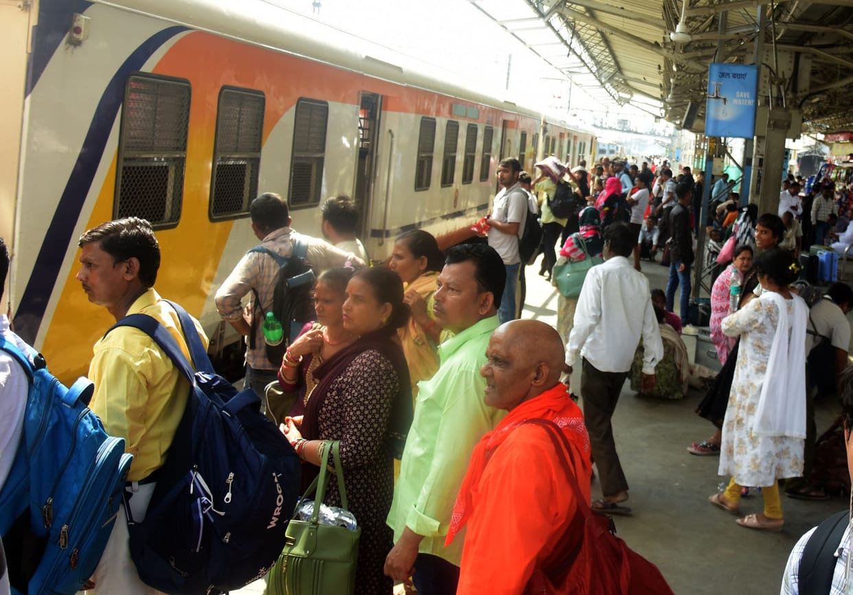 As bus travel became less feasible, crowding on trains increased.