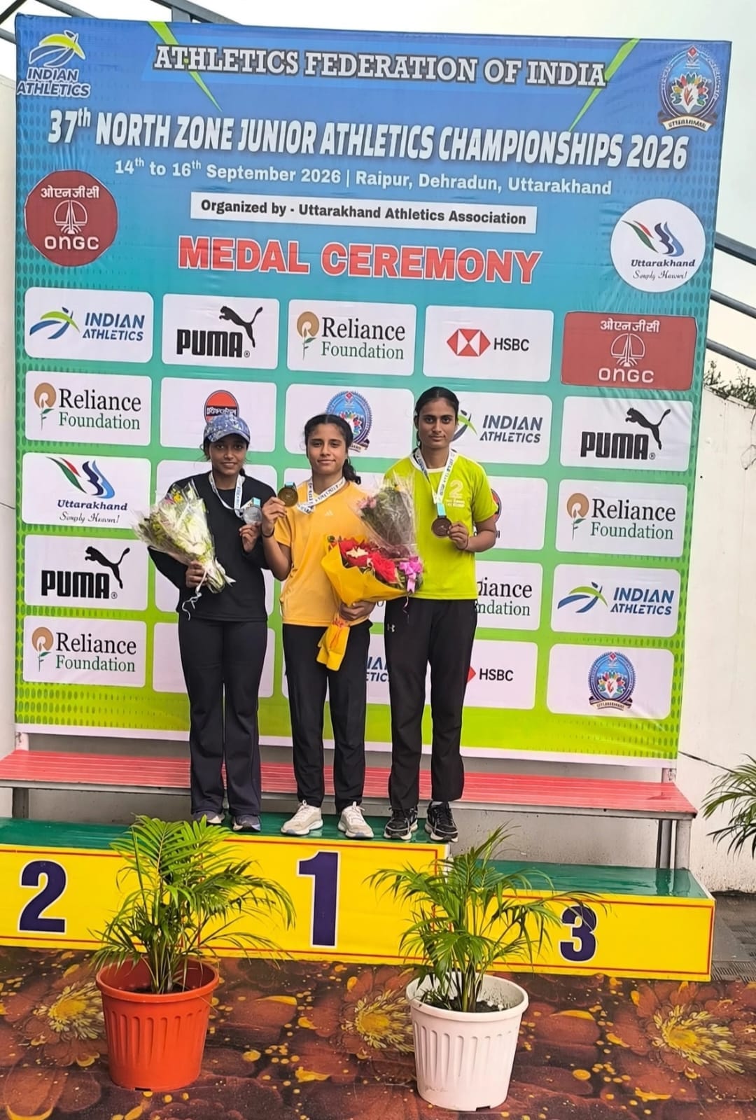 A talent from Jhajjar won the bronze medal in the triple