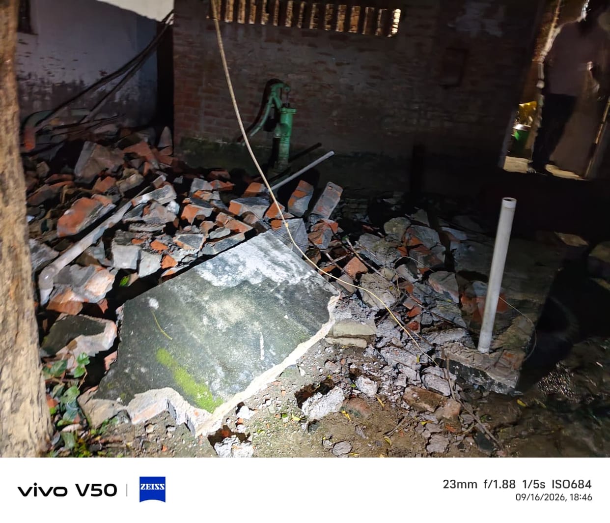 Woman dies after being crushed by a neighbor's collapsing wall