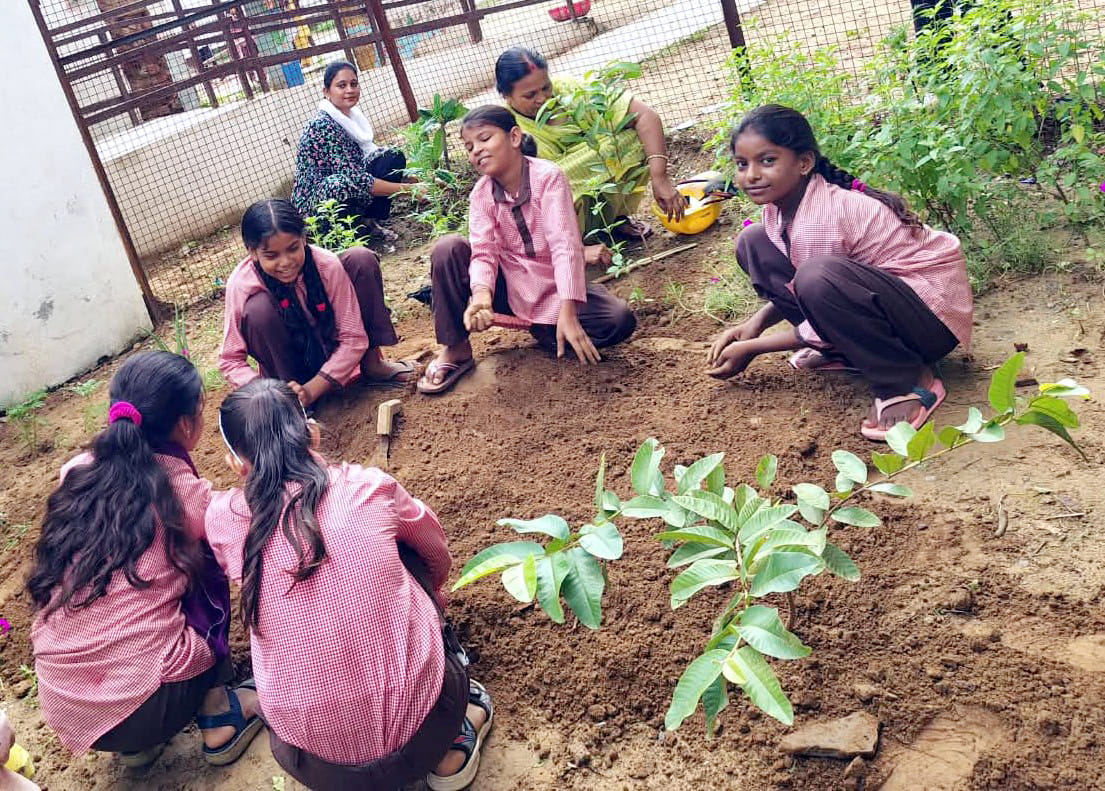 बाह: पीएमश्री विद्यालय जैतपुर में रचनात्मकता एवं पौध संरक्षण के कौशल विकास का प्रदर्शन