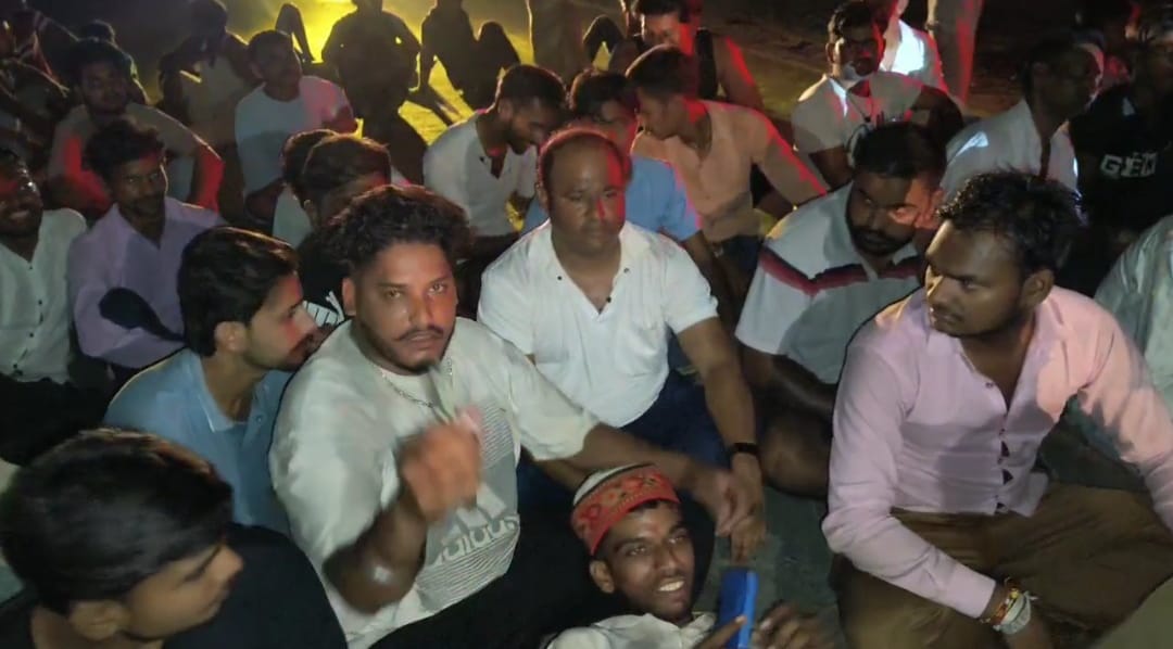 Villagers, angered by power outages, blocked the road.