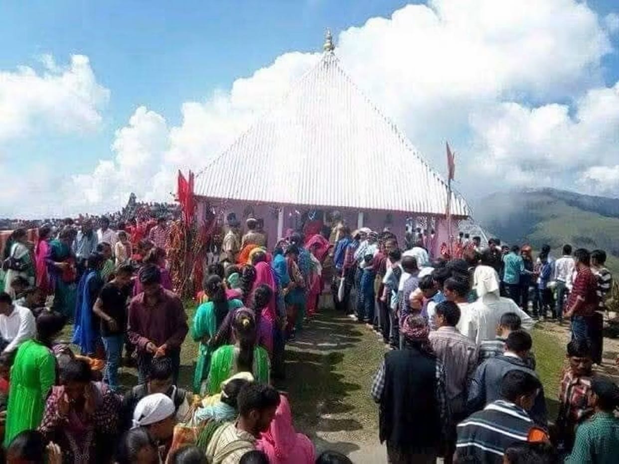 A massive surge of faith at Garh Mata's shrine; 12,000 paid their obeisance.