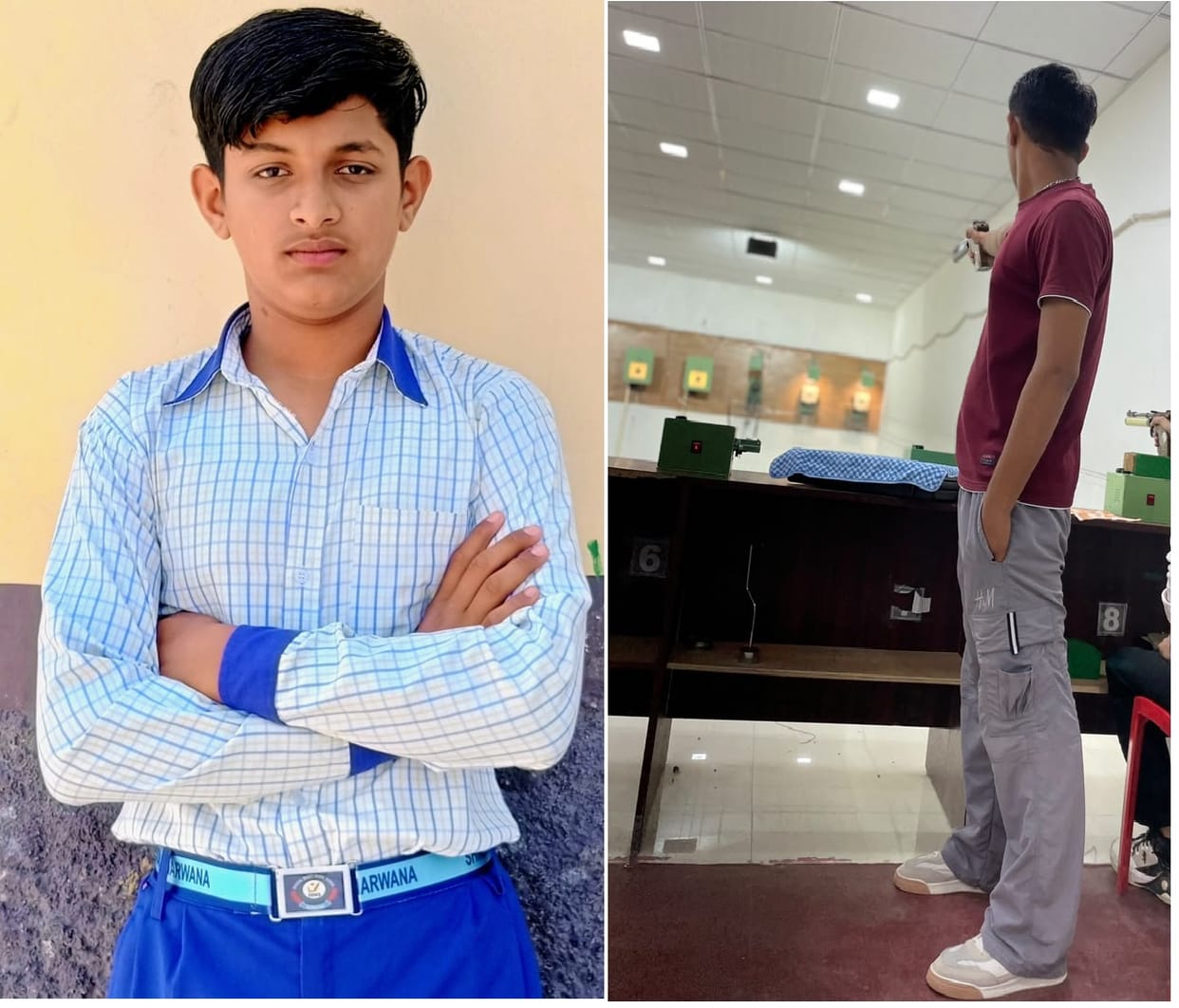 Bhumik put up an impressive performance at the state-level shooting competition.