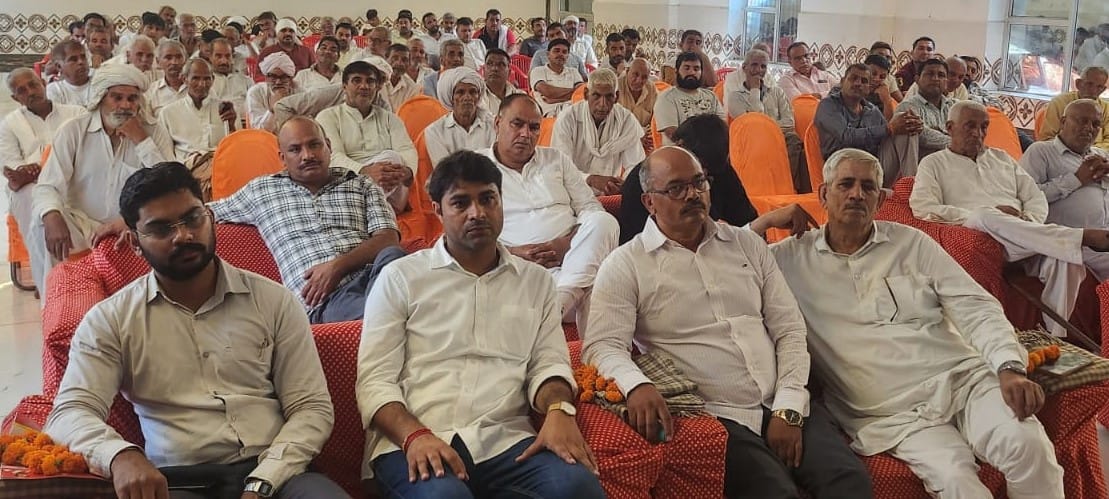 फोटो: सोनीपत के गांव फरमाना में आयोजित प्रशिक्षण शिविर के दौरान उपस्थित किसान। स्राेत: सोसाइ