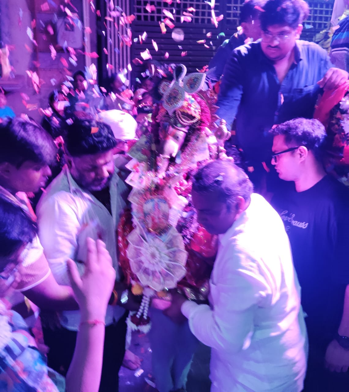 Idol of Ganpati installed in the temple after Ganeshotsav.
