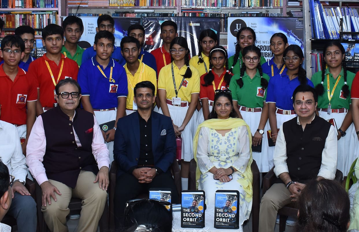 Shubhanshu told students that it is essential to remain steadfast regarding one's dreams.